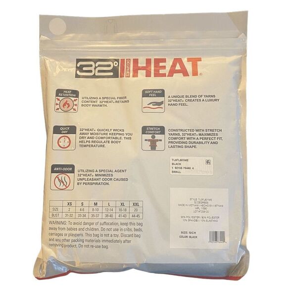 Weatherproof 32 Degrees Heat Base-layer Long Sleeve Shirt XS NWT - Picture 5 of 6